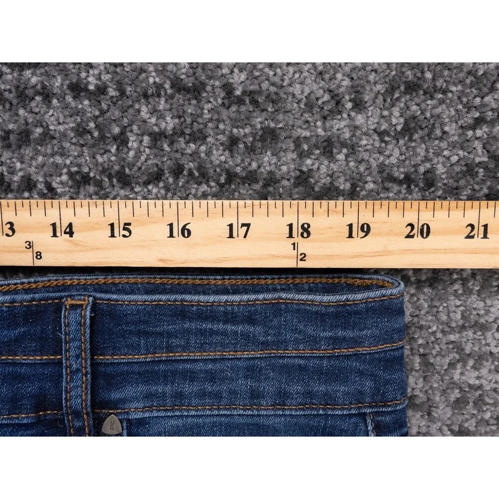 Kut From The Kloth Jeans Womens 18W High Rise Toothpick Skinny Distressed Denim